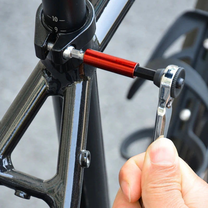 12-in-1 Ratchet Screwdriver Set for Bike Repair S2 Steel Bits