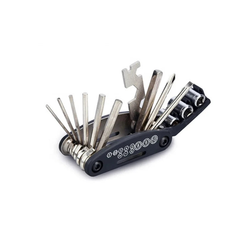 16 in 1 Bike Multi Tool Set - Hex Spoke Wrench Screwdriver for MTB Road Bikes