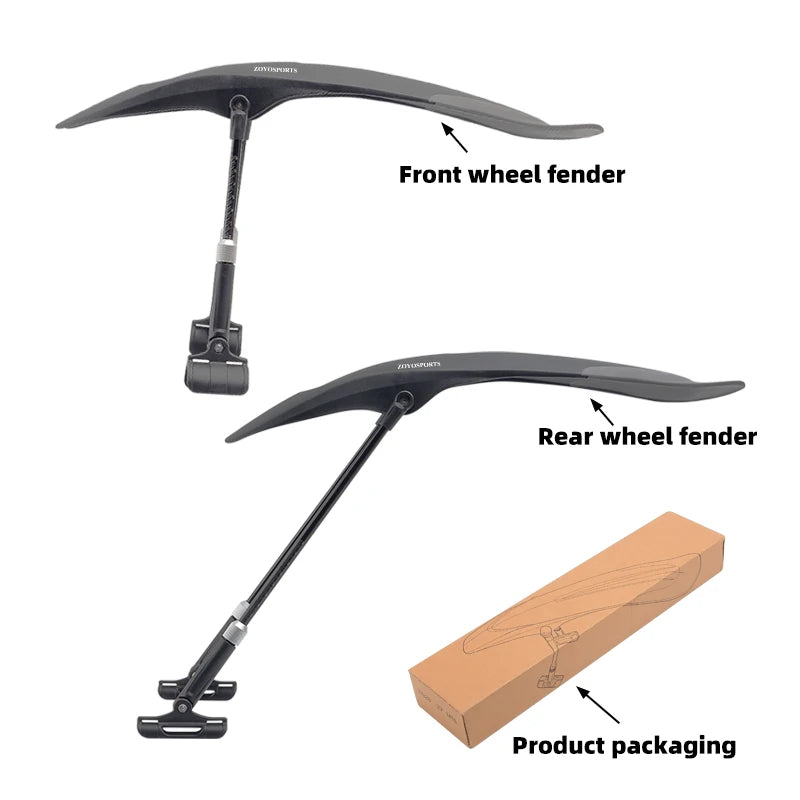 MTB Bike Mudguard Fenders 26-29 Inch Removable Quick Release Front Rear