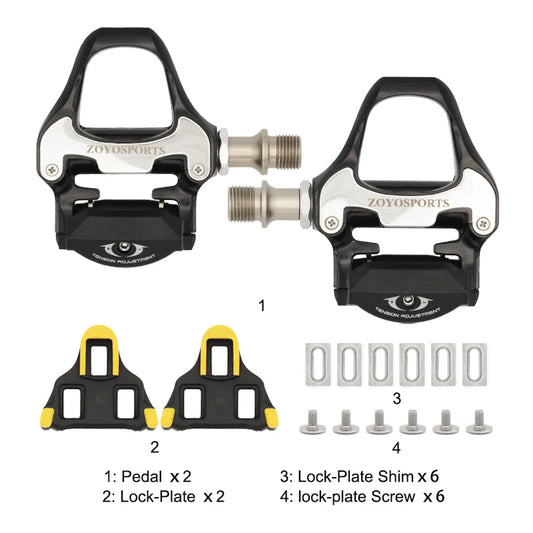 Leichte SPD-SL-Fahrradpedale mit Cleats-kompatiblen Shimano