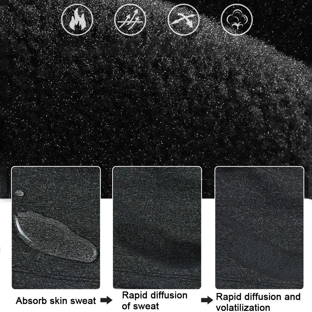 Winter Warm Fleece Skull Cap Helmet Liner - Windproof Cycling Hat for Men