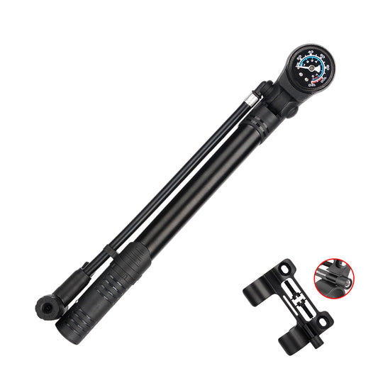 120PSI Aluminum Mini Floor Bike Pump with Pressure Gauge