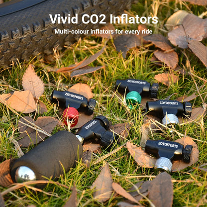 CO2 Inflator for Bikes Presta Schrader Compatible with Insulated Sleeve