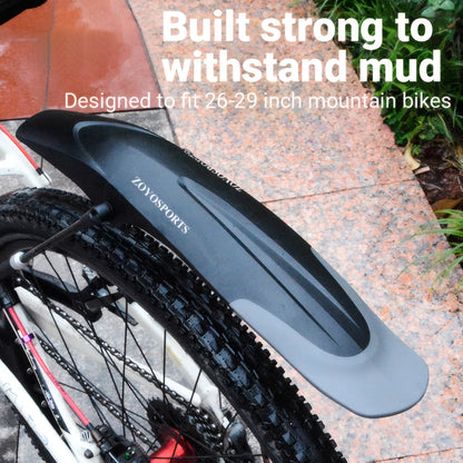 MTB Bike Mudguard Fenders 26-29 Inch Removable Quick Release Front Rear
