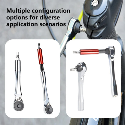 12-in-1 Ratchet Screwdriver Set for Bike Repair S2 Steel Bits