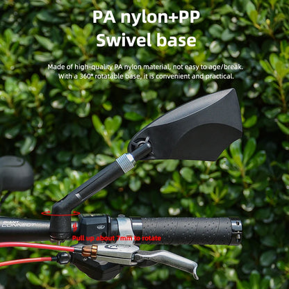 360° Adjustable Bike Mirror Anti-Glare HD for 20-23mm Handlebars