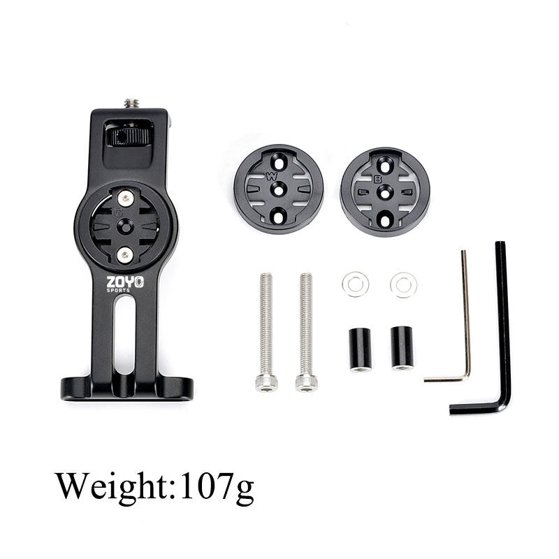 Zoyosports Bracket Mtb Road Bicycle Light Holder Mount Support 360 Camera Bracket Bike Computer Garmin Fit For Bicycle Stem
