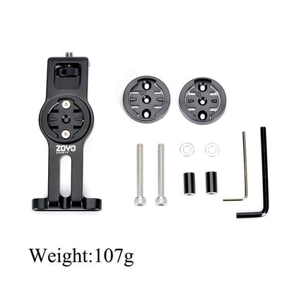 Zoyosports Bracket Mtb Road Bicycle Light Holder Mount Support 360 Camera Bracket Bike Computer Garmin Fit For Bicycle Stem