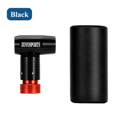 ZOYOSPORTS Portable Bike Pump Dual-use Portable Pump CO2 Aluminum Alloy CylinderDual-Valve Head 130psi Pump
