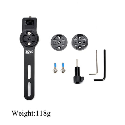 Zoyosports Bicycle Bracket Mtb Road Bicycle Light Holder Mount Support 360 Camera Bracket Bike Computer Fit For Bike Stem