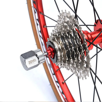 Zoyosports Zy T70 Cassette Flywheel Removal Tool 20cr Hardened Chrome Plated Sleeve Durable Silver Bike Repair
