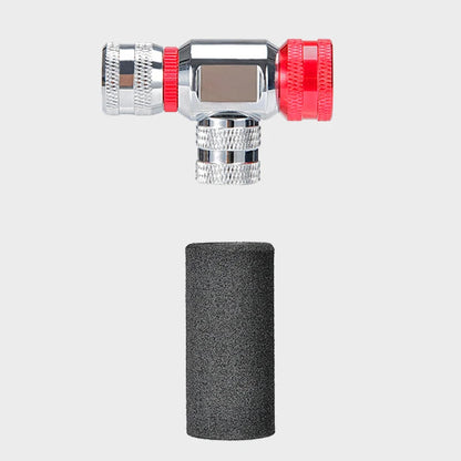 CO2 Inflator for Bikes Presta Schrader with Insulated Sleeve
