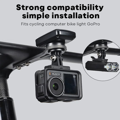 Carbon Fiber Bike Mount for Garmin Wahoo GoPro 28g