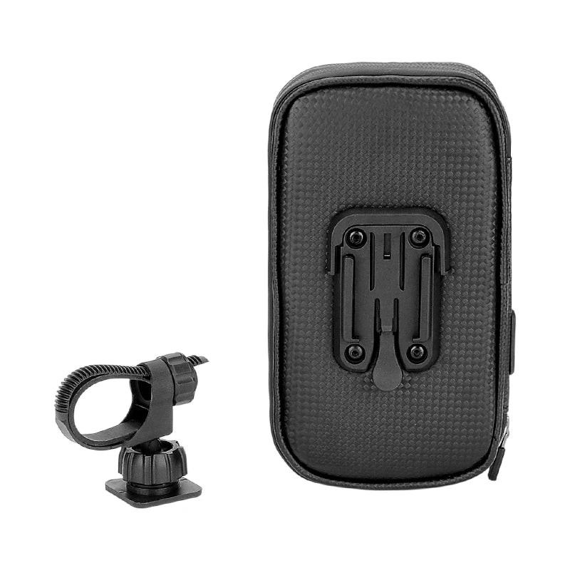 Bicycle Double Layer Handlebar Bag 360 Rotate Waterproof 6 Inch Phone