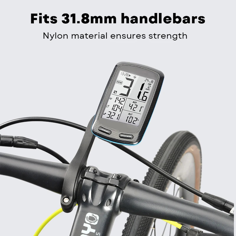 Nylon Bike Mount for GoPro Garmin 31.8mm Handlebar