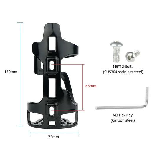 65mm PC Bike Water Bottle Cage Lightweight 43g Right Entry Holder