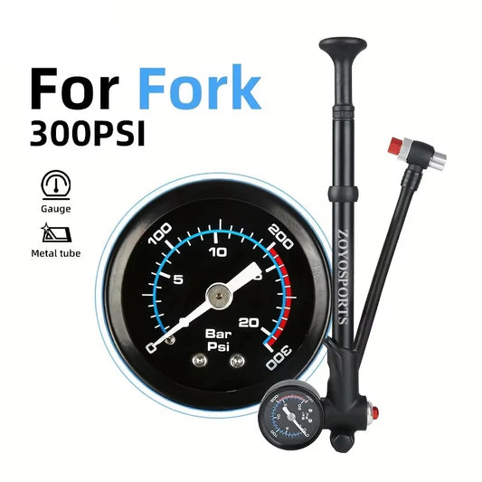 300PSI Mountain Bike Shock Pump Aluminum Alloy