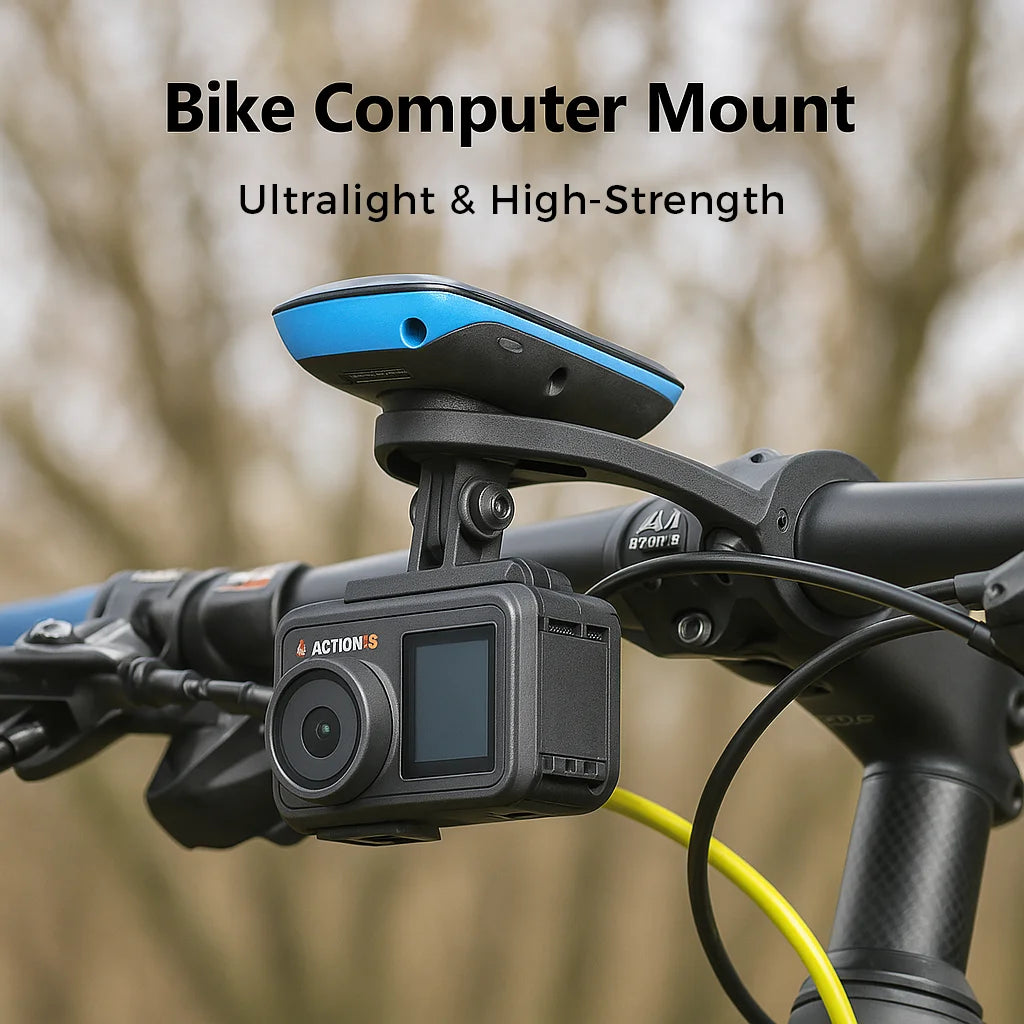 Nylon Bike Mount for GoPro Garmin 31.8mm Handlebar