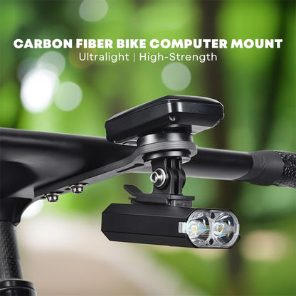 Carbon Fiber Bike Mount for Garmin Wahoo GoPro 28g