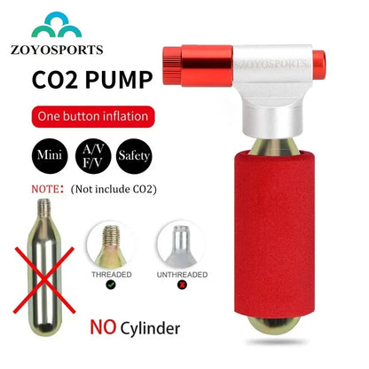 Press-Type Compact CO2 Inflator for Road & Mountain Bikes 1025