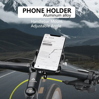 360 Adjustable Aluminum Alloy Bike Phone Mount Handlebar Holder
