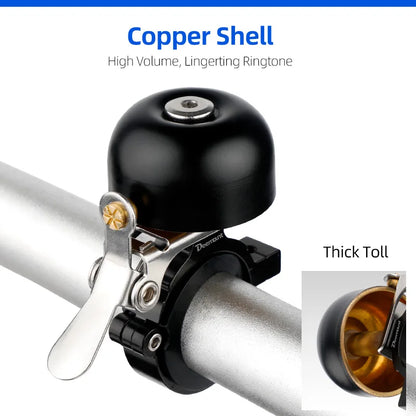 Brass Bike Bell 35mm High-Pitch 110dB Left/Right Hand Use