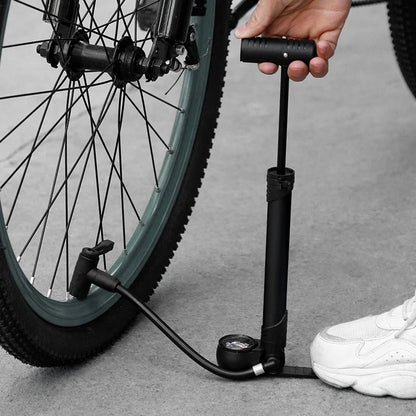 120PSI Aluminum Mini Floor Bike Pump with Pressure Gauge