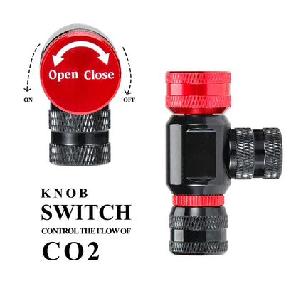 CO2 Inflator for Bikes Presta Schrader with Insulated Sleeve