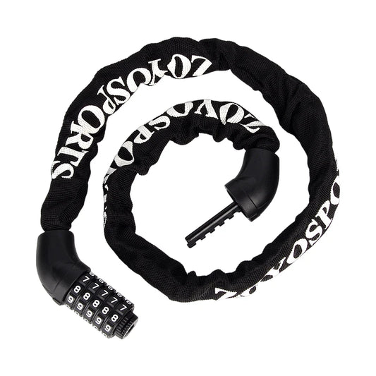 5 Digit Combination Bike Lock Heavy Duty Anti-Theft Chain Lock 1000mm
