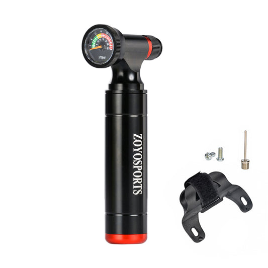 Aluminum CO2 Bike Inflator with Pressure Gauge Schrader Presta Valves