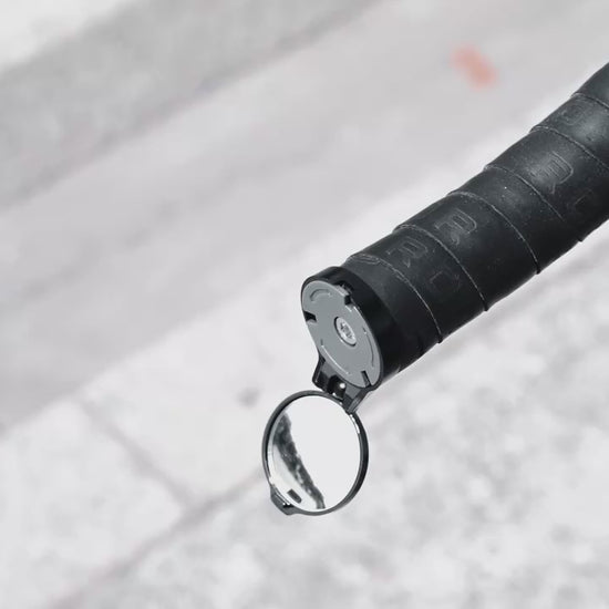 Bike Handlebar Plug Rearview Mirror 360° Rotatable HD Convex – product video