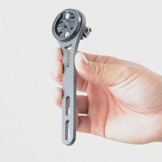 Carbon Fiber Bike Mount for Garmin Wahoo GoPro 28g – product video