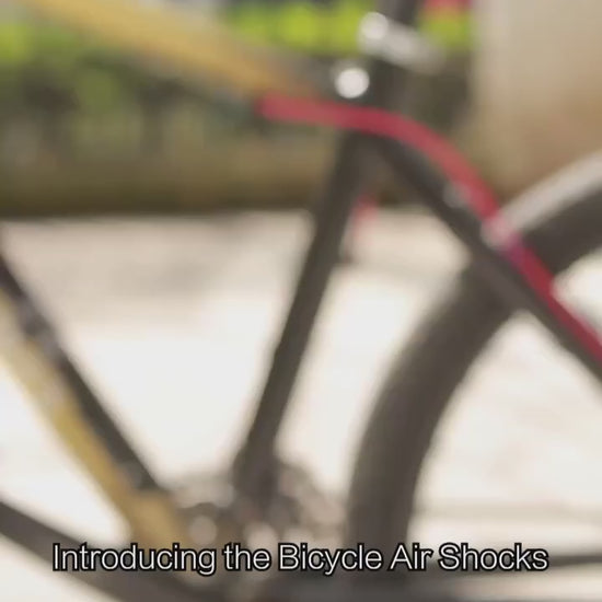 High Pressure 300PSI Bicycle Air Shocks Pump with Gauge for MTB Fork and Rear Suspension – product video