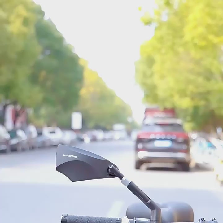 360° Adjustable Bike Mirror Anti-Glare HD for 20-23mm Handlebars – product video
