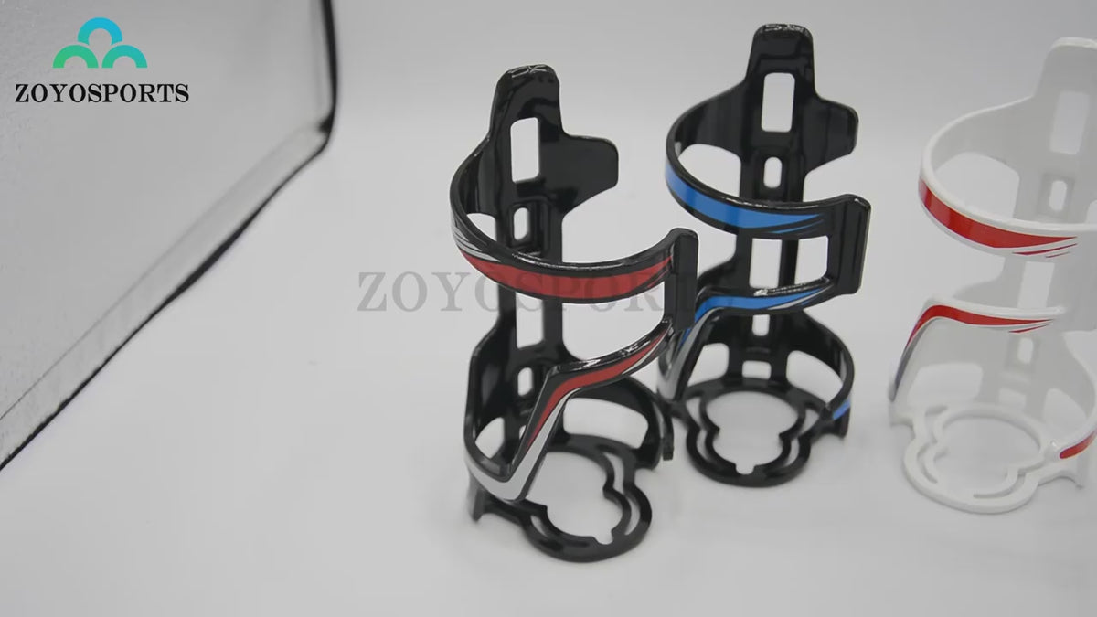 65mm PC Bike Water Bottle Cage Lightweight 43g Right Entry Holder – product video