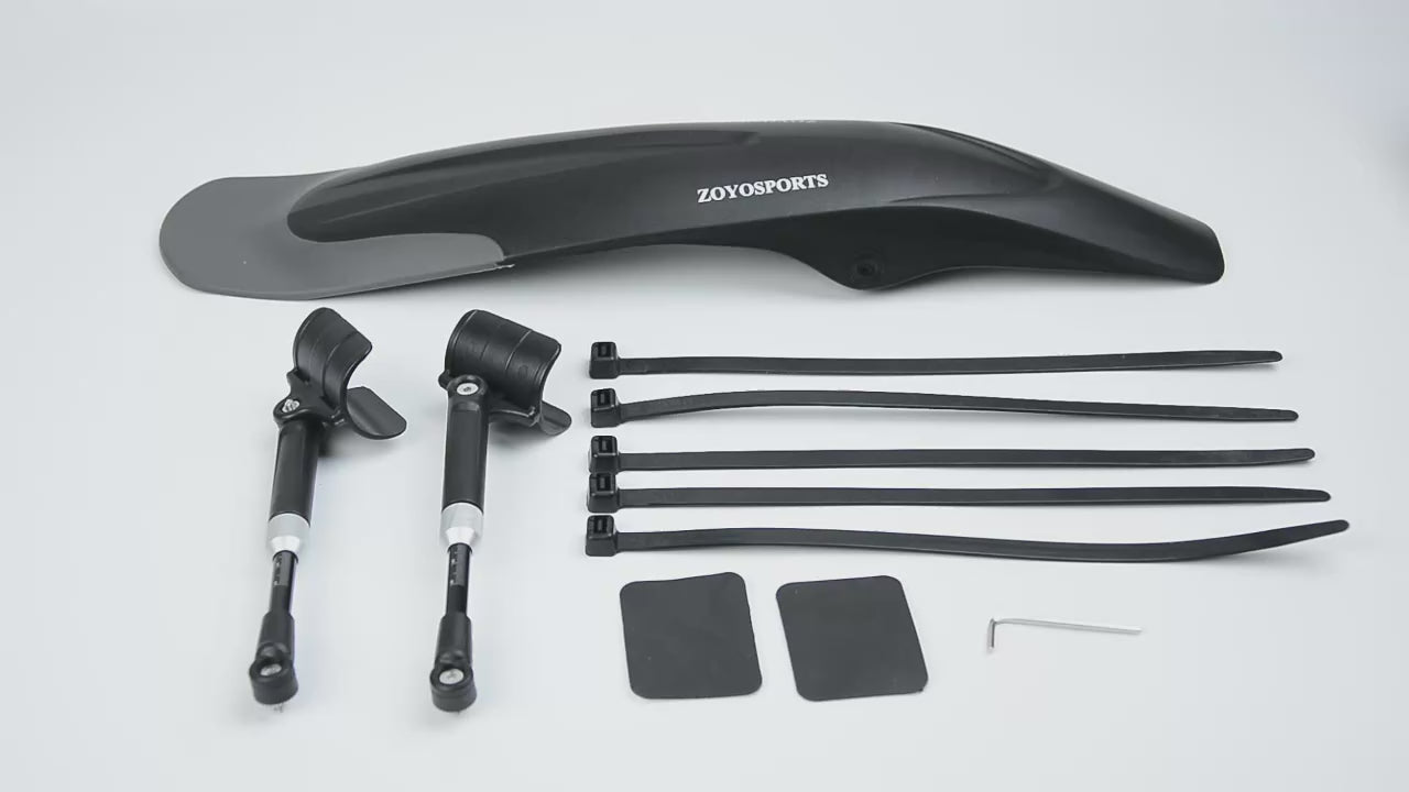 MTB Bike Mudguard Fenders 26-29 Inch Removable Quick Release Front Rear – product video