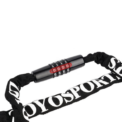BL609 Four-Digit Combination Bicycle Chain Lock – 100 cm