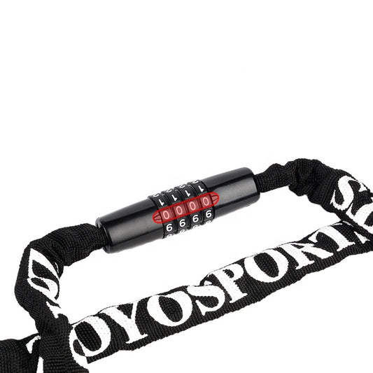 BL609 Four-Digit Combination Bicycle Chain Lock – 100 cm