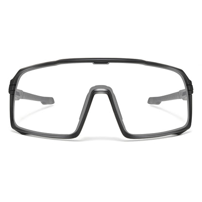 ZY-916 Cycling Sunglasses – Choose Lens Configuration – Black / Clear-to-Dark Photochromic