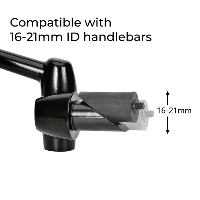 ZY-F251W bicycle mirror — 16–21 mm bar-end fit