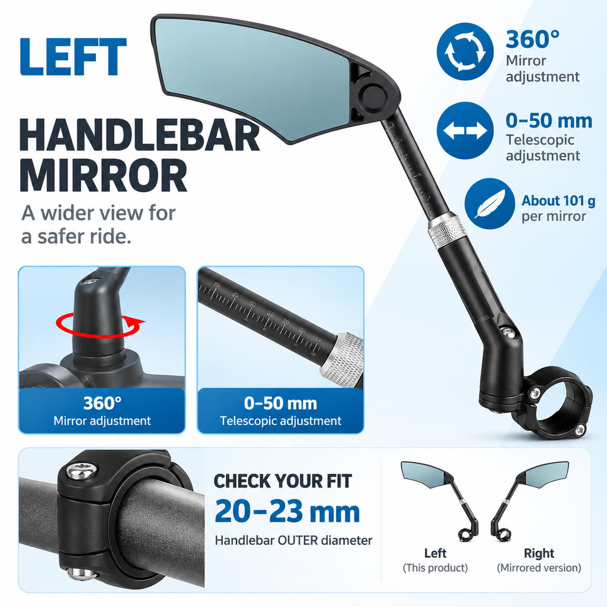ZY-283 bicycle mirror — product image 06